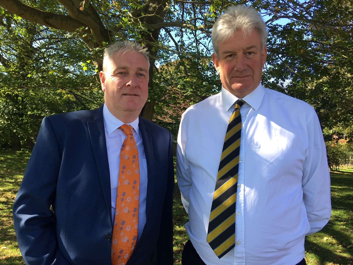 Tim Clark (left) is the Canterbury City chairman