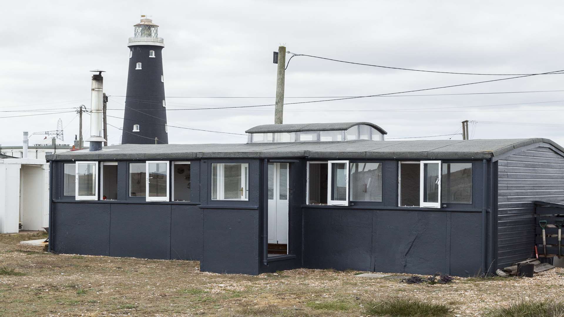 The home sits in the shadow of the famous Old Lighthouse at Dungeness. All photographs by Chris Snook
