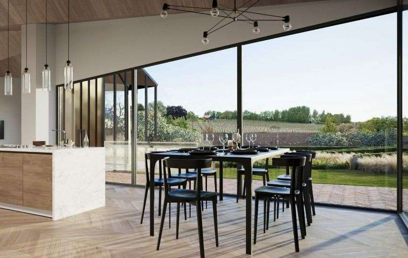 The house would be spread across just one floor. Picture: Hawkes Architecture