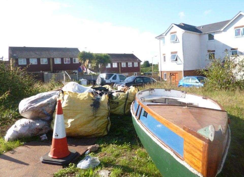 Flytipping in Millmead Road, Margate sees a man fined for dumping waste outside his own home (8434212)