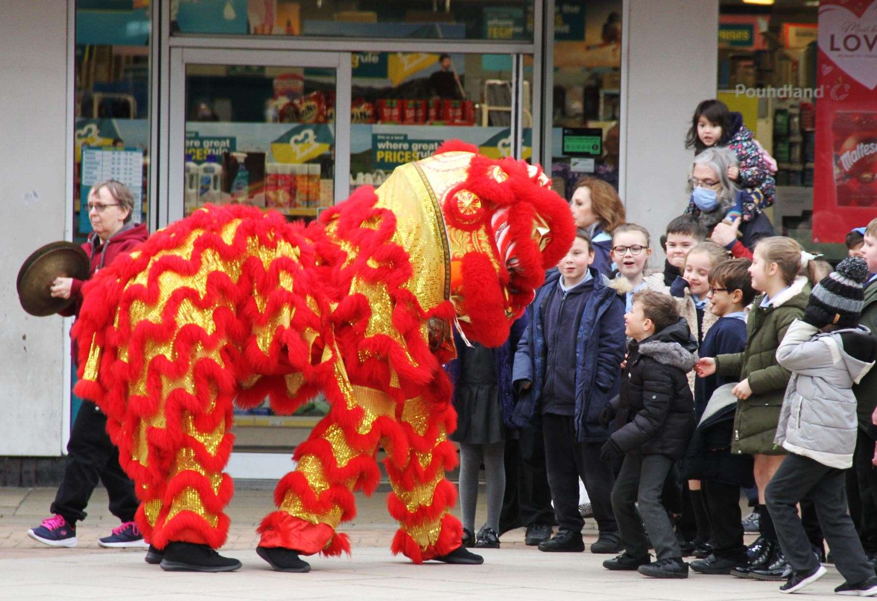 Children joined in the Chinese New Year celebrations. Picture: Gravesham Borough Council