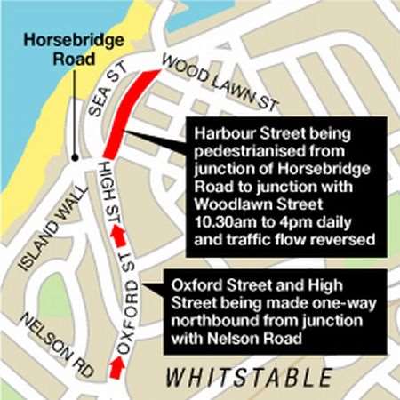 New proposals for one way traffic in Whitstable.