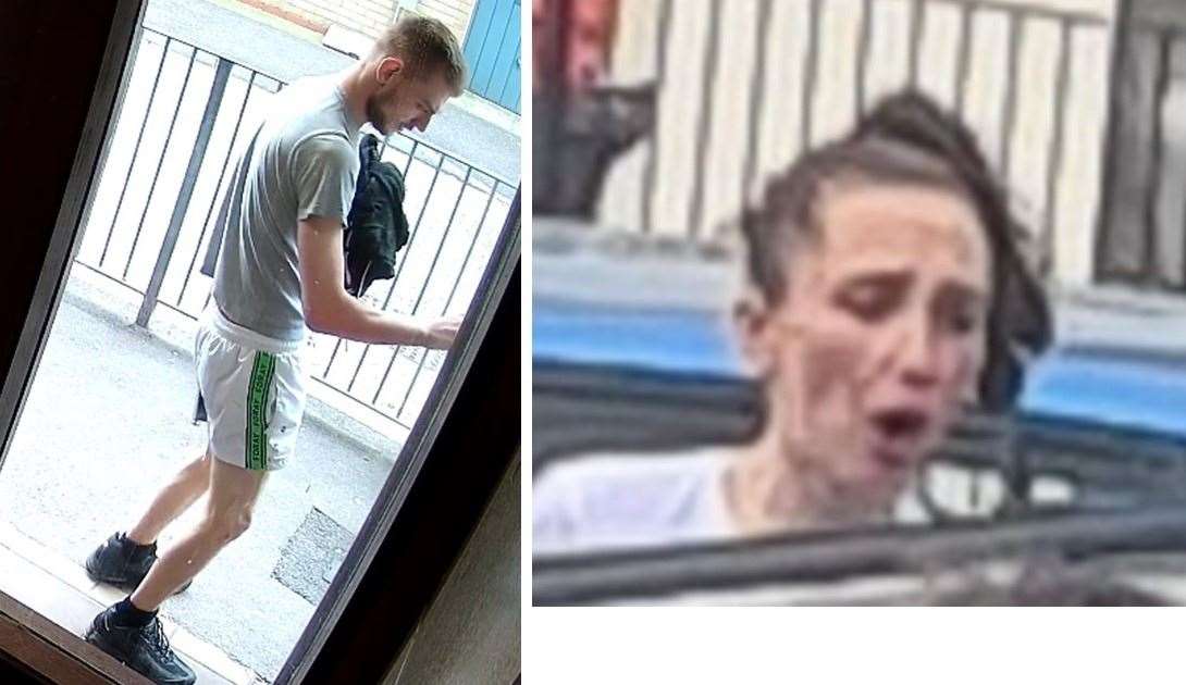 Officers have released images of a man and a woman they would like to speak to about the Ramsgate crash. Picture: Kent Police