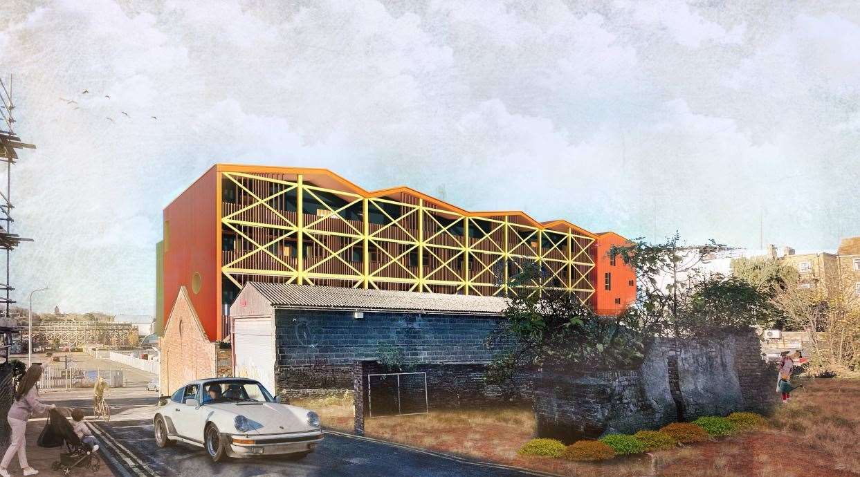 How the rear of the development is expected to look