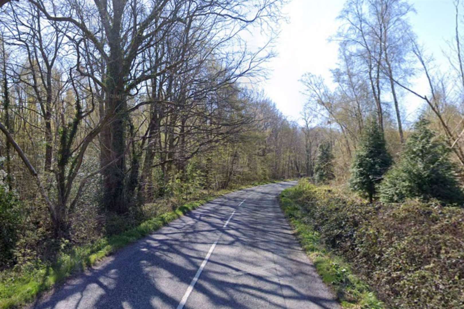 The crash happened on Golford Road, near Benenden. Photo: Google Street View