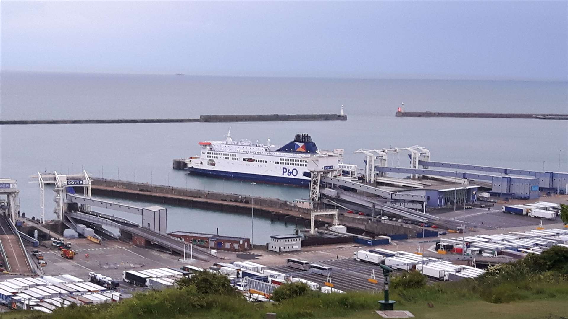 P&O Ferries is now running a reduced freight-only service but is losing thousands where the coronavirus travel ban made tourism traffic bookings dry up