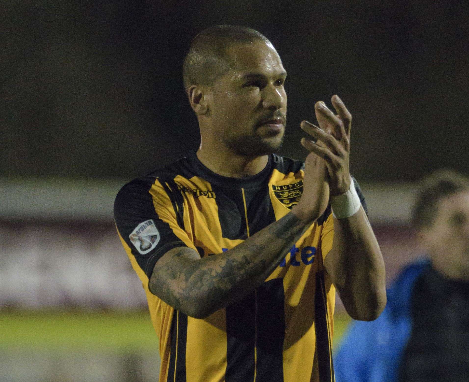 Ross Lafayette had a loan spell at Maidstone in 2018 Picture: Andy Payton