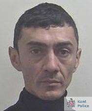 Vincentiu Gheorghe received a sentence of two years and one month in jail. Picture: Kent Police
