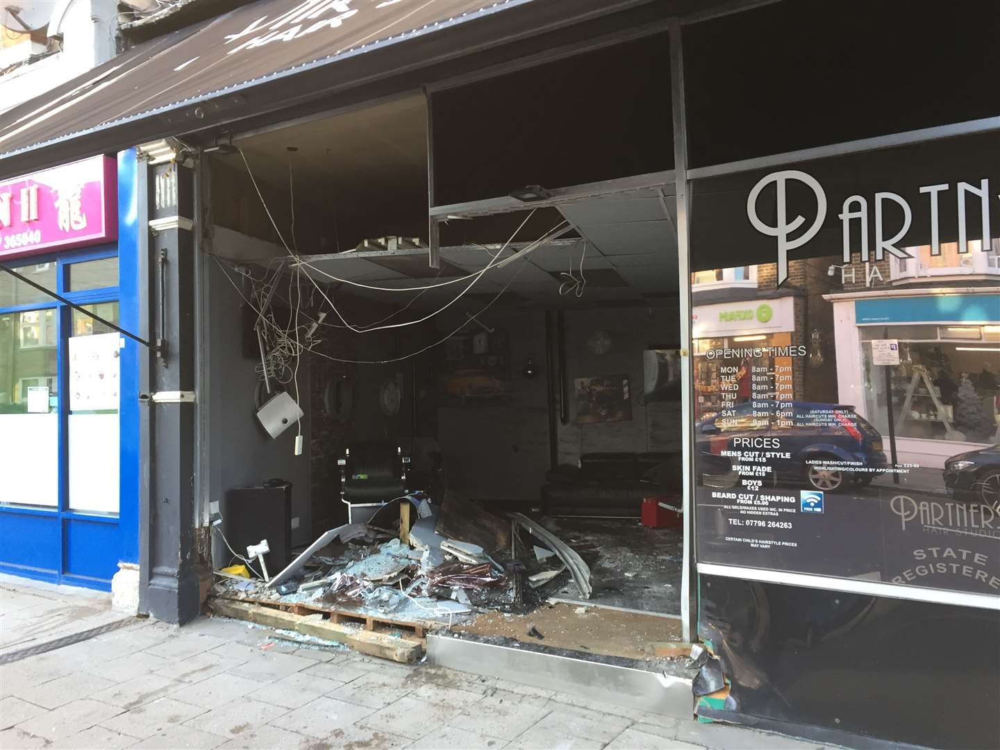 Witnesses say it was a "Christmas miracle" no one was seriously injured in the Herne Bay High Street crash