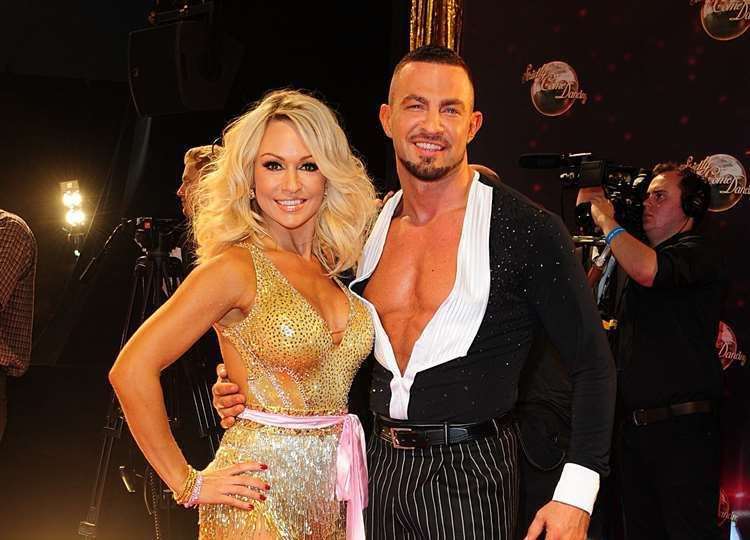 With his dance partner Kristina Rihanoff. Picture: Ian West/PA