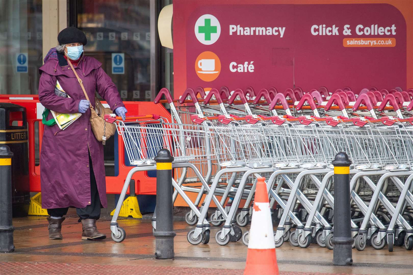 Sainsbury’s frontline workers will get the new pay rates and 3% bonus next month (Dominic Lipinski/PA)