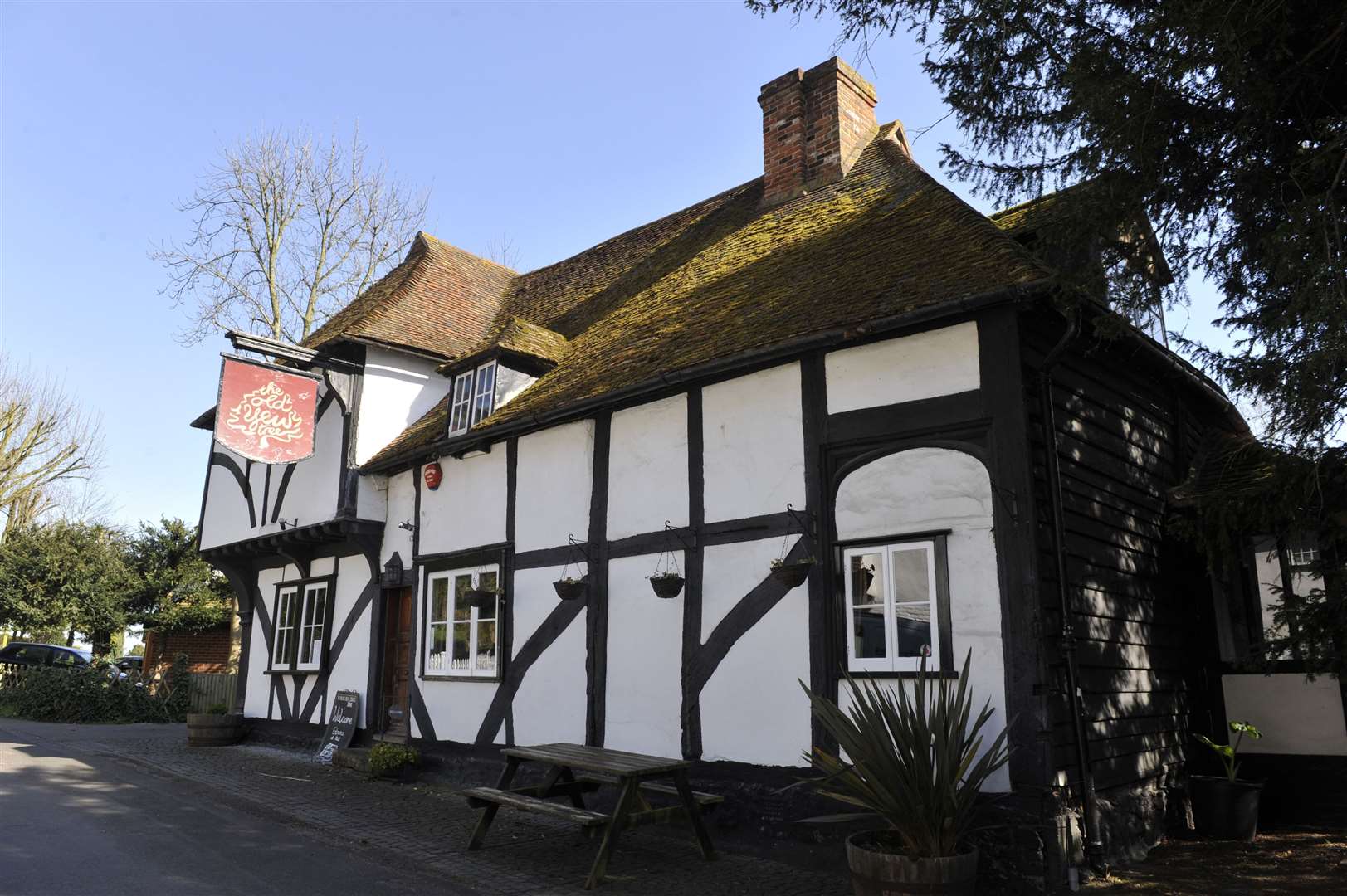 Ye Olde Yew Tree Inn, in Westbere near Canterbury, was built in 1348, but hasn't always been a pub