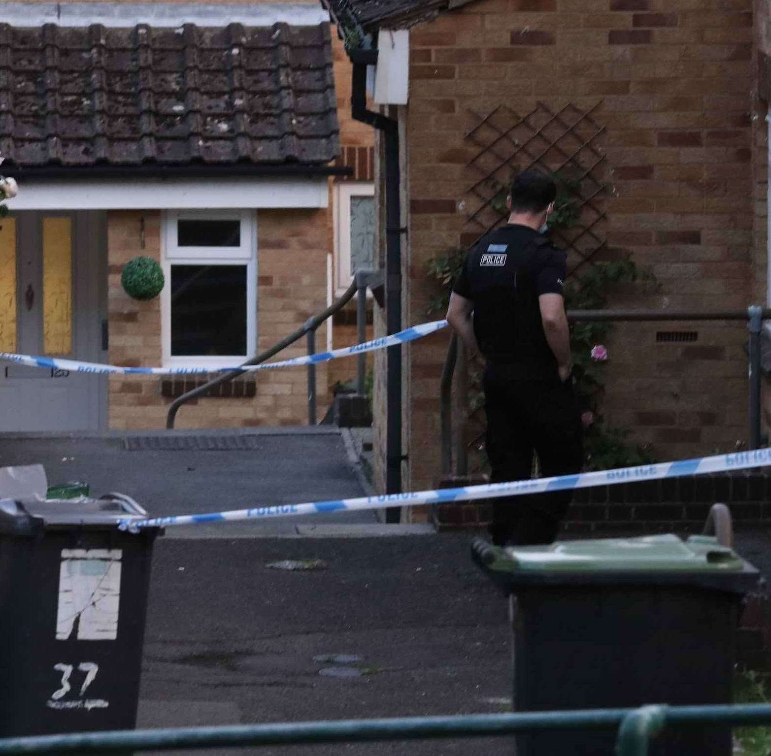 A police cordon was put in place while officers attended the incident. Photo: UKNIP