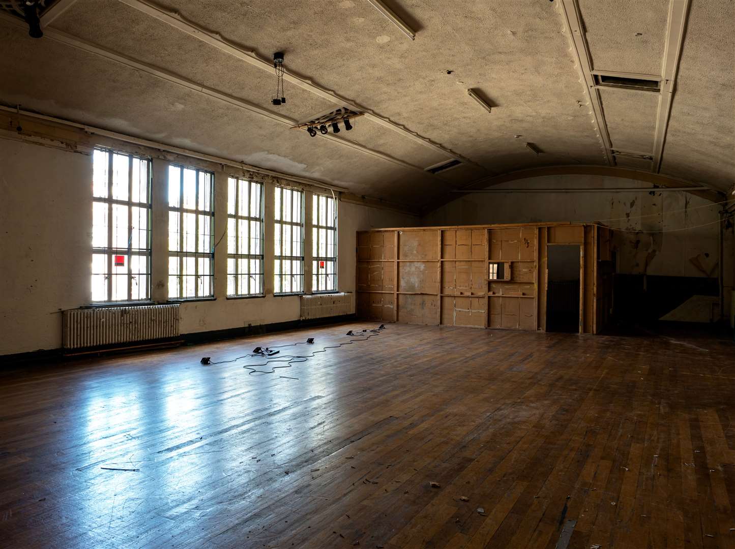 The former ballroom/cafe area on the first floor