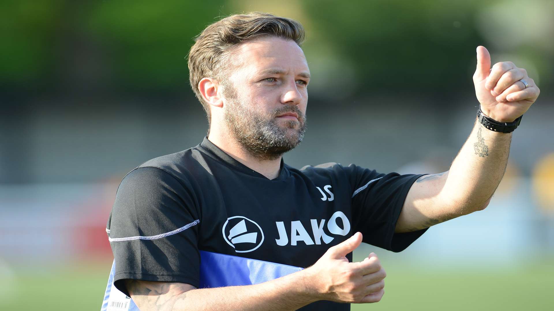 Maidstone United manager Jay Saunders Picture: Gary Browne