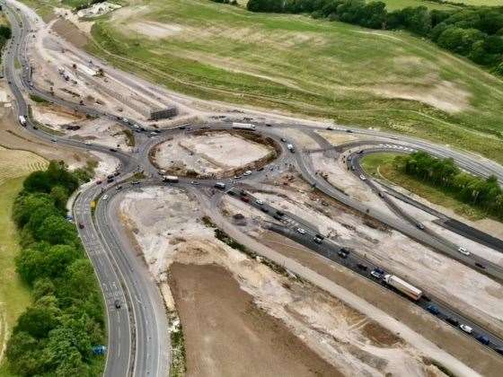 The Stockbury Roundabout has been transformed but there's still a lot more to do. Picture: Philip Drew