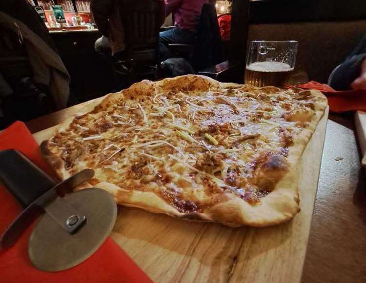 The duck pizza at The Flower Pot pub in Maidstone, which scored 23.5 out of 25