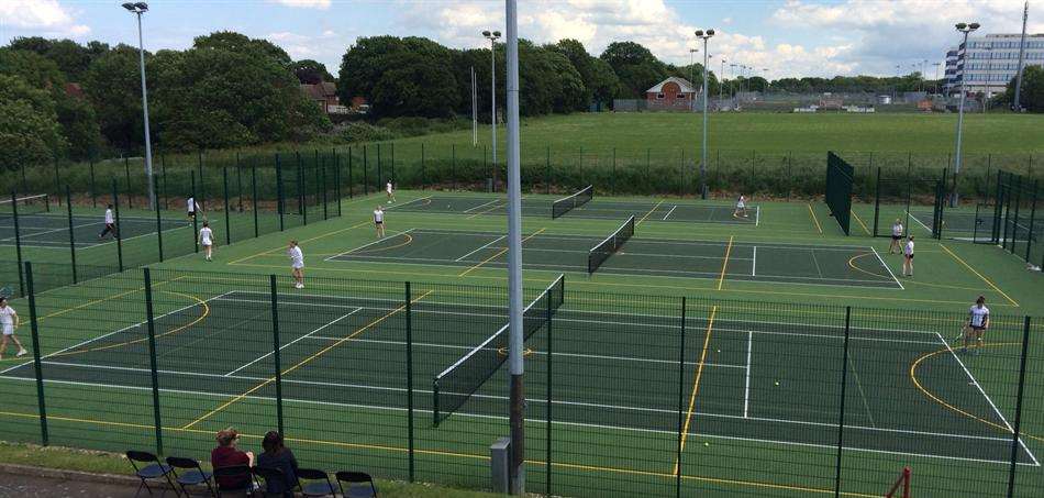 The new courts at King's Rochester Sports Centre