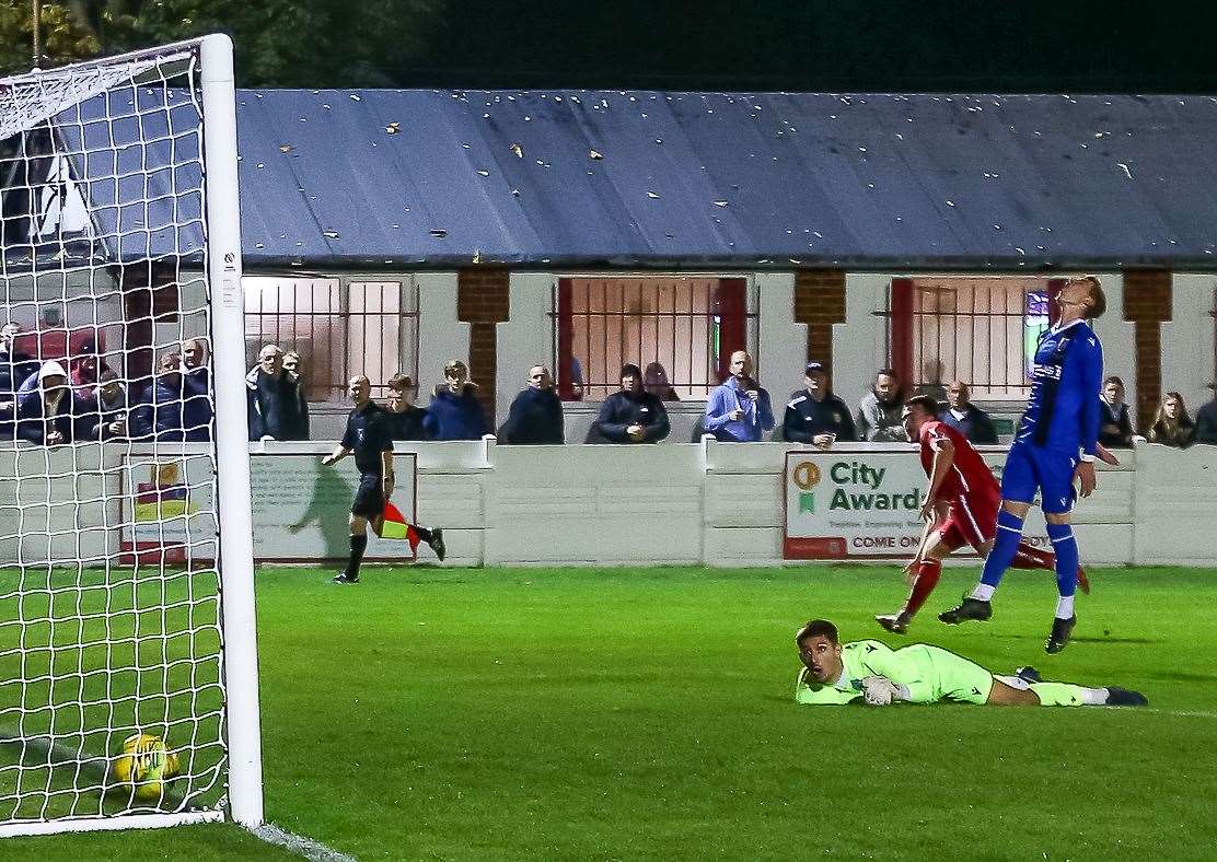 Whitstable got the better of Gillingham on Tuesday. Picture: Les Biggs