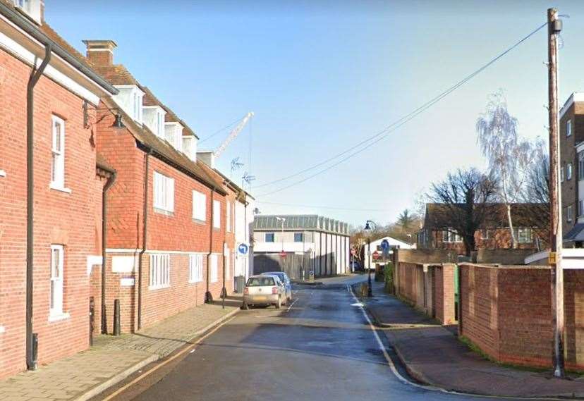 A teenage boy has appeared in court after a woman was stabbed in Victoria Row, Canterbury. Picture: Google Street View