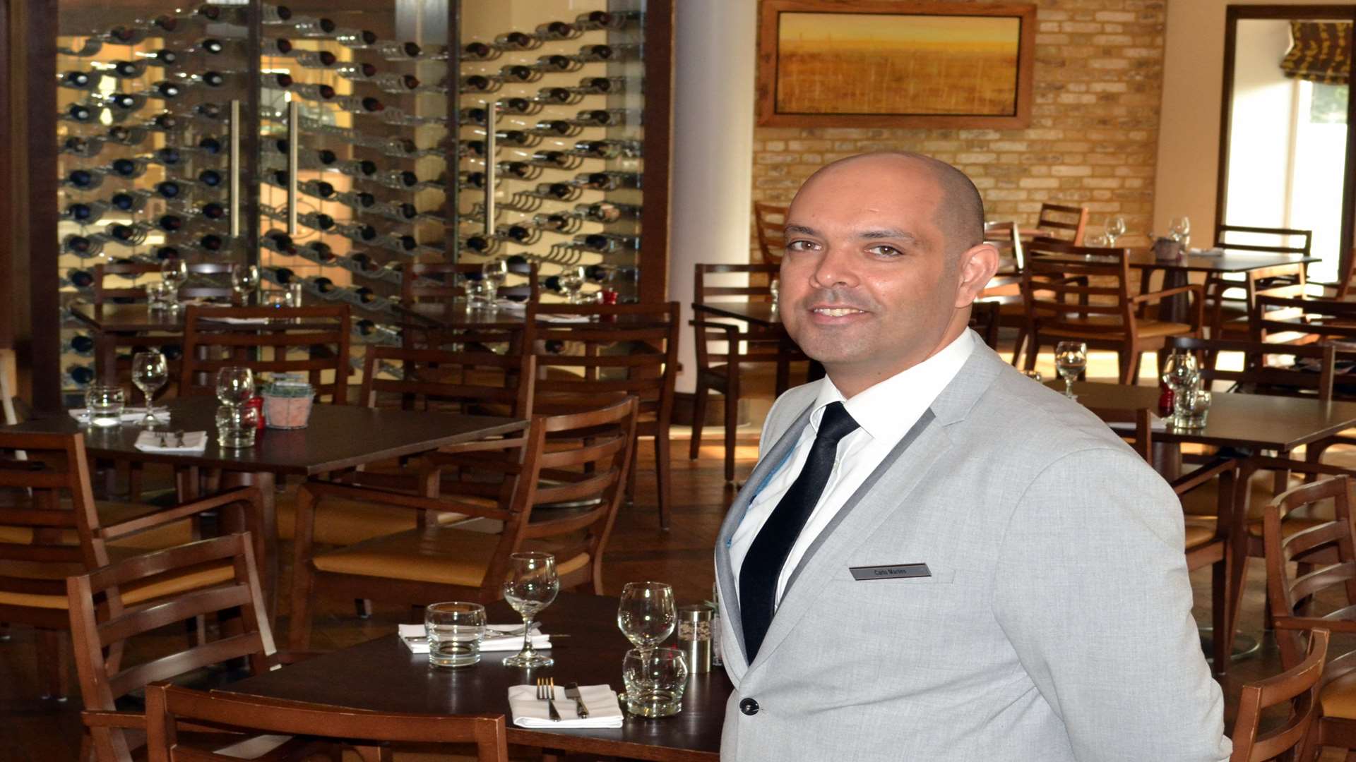 Carlo Martins, new bar manager at the Tudor Park Marriott Hotel in Maidstone