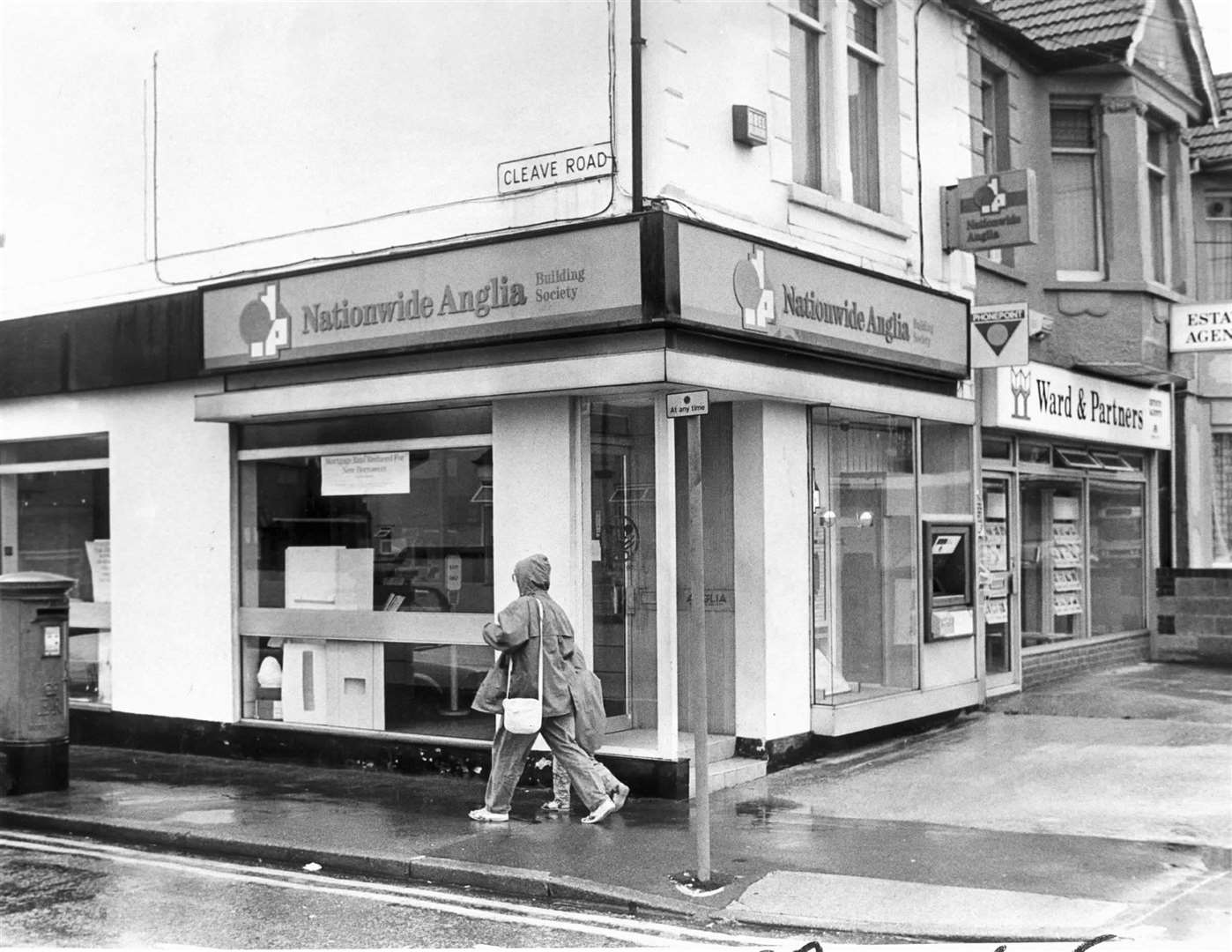 The Nationwide Anglia Building Society in Watling Street, Gillingham, on July 31, 1991. The building is now home to Medway Park Veterinary Centre