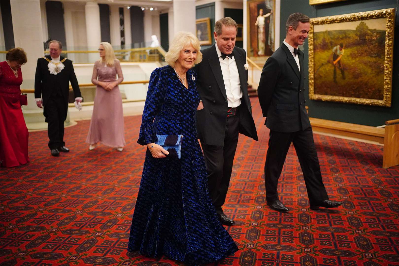 Camilla has a personal connection to the regiment through her late father, Major Bruce Shand (Victoria Jones/PA)