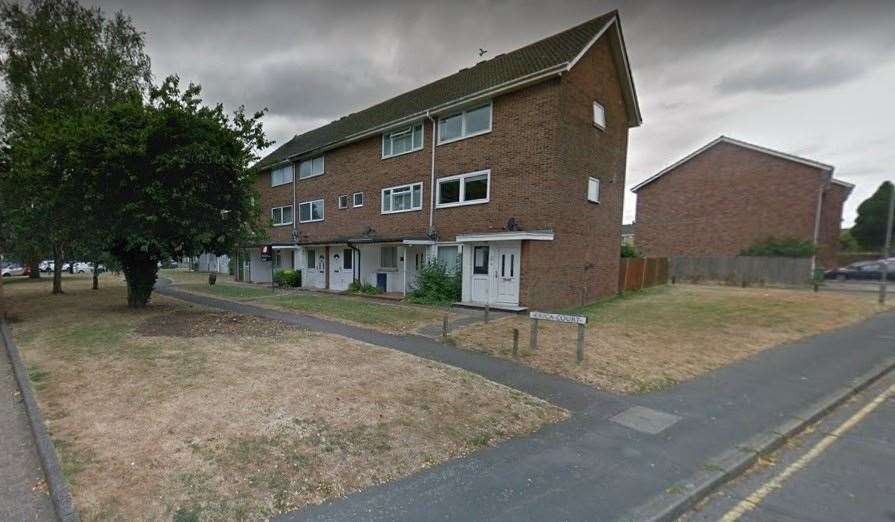 Firefighters and police were called to the house in Erica Court in Swanley on Christmas Day to a suspected arson attack. Picture: Google