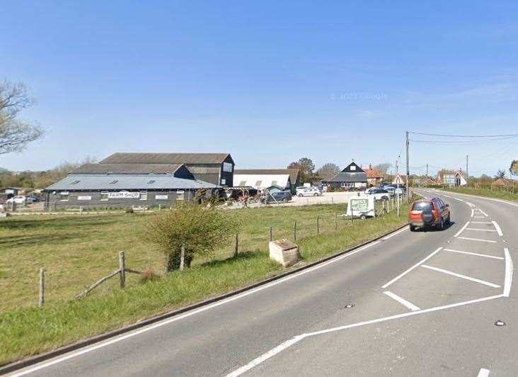 Emergency services are at the scene of a crash on the A259 near Rye. Stock picture: Google Street View