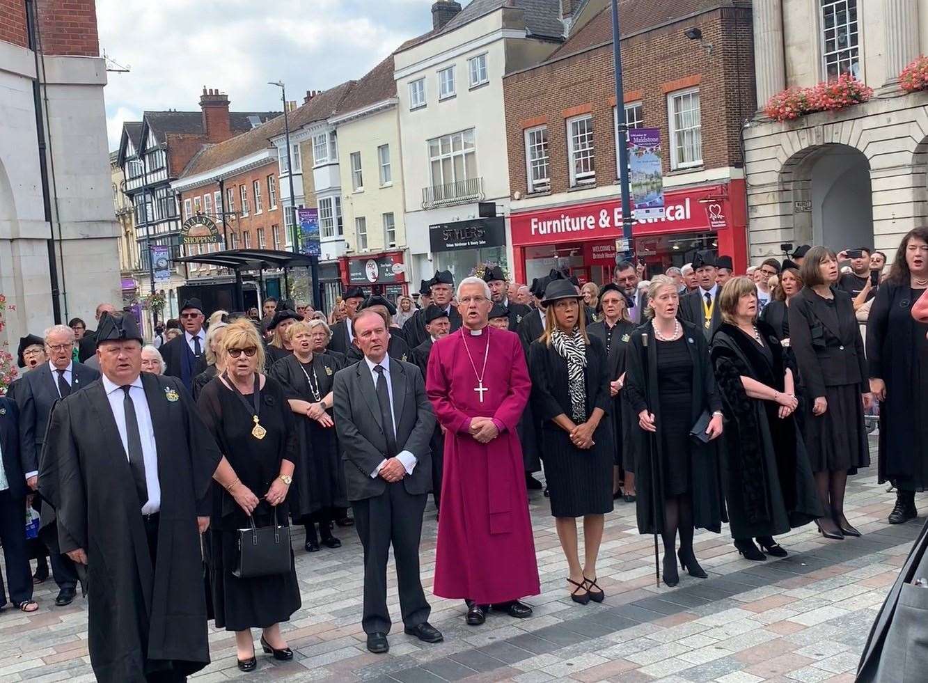 A proclamation of the new King was held in Maidstone following the death of Queen Elizabeth II
