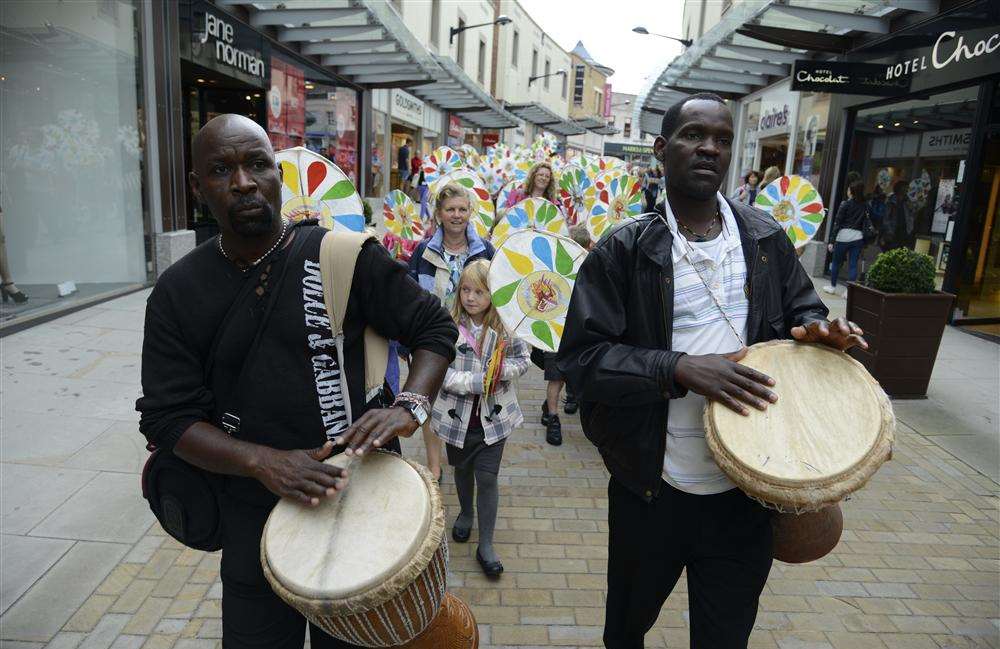 A procession through the town centre today marked the Maidstone Mela this Sunday