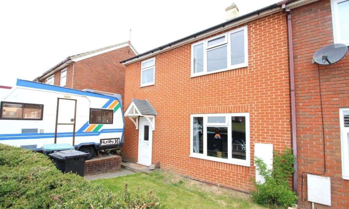 This semi-detached home in Hartshill Road, Northfleet, has been viewed 660 times in the past month. Picture: Zoopla