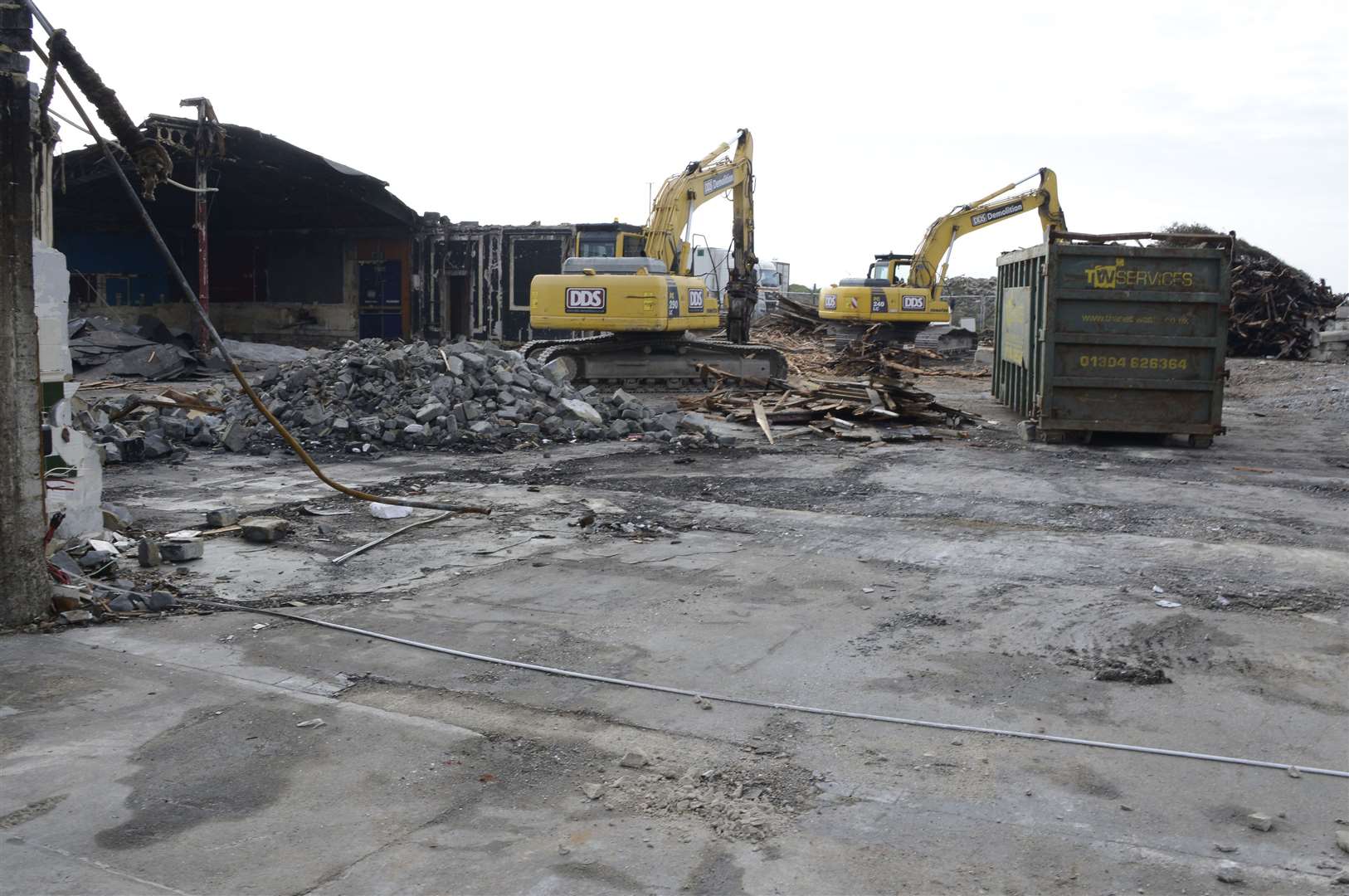 The nightclub in Folkestone's Marine Parade being demolished. Picture: Paul Amos