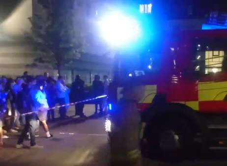 Firefighters were called to Liberty Quays in Gillingham last night. Pic: Harry Peet