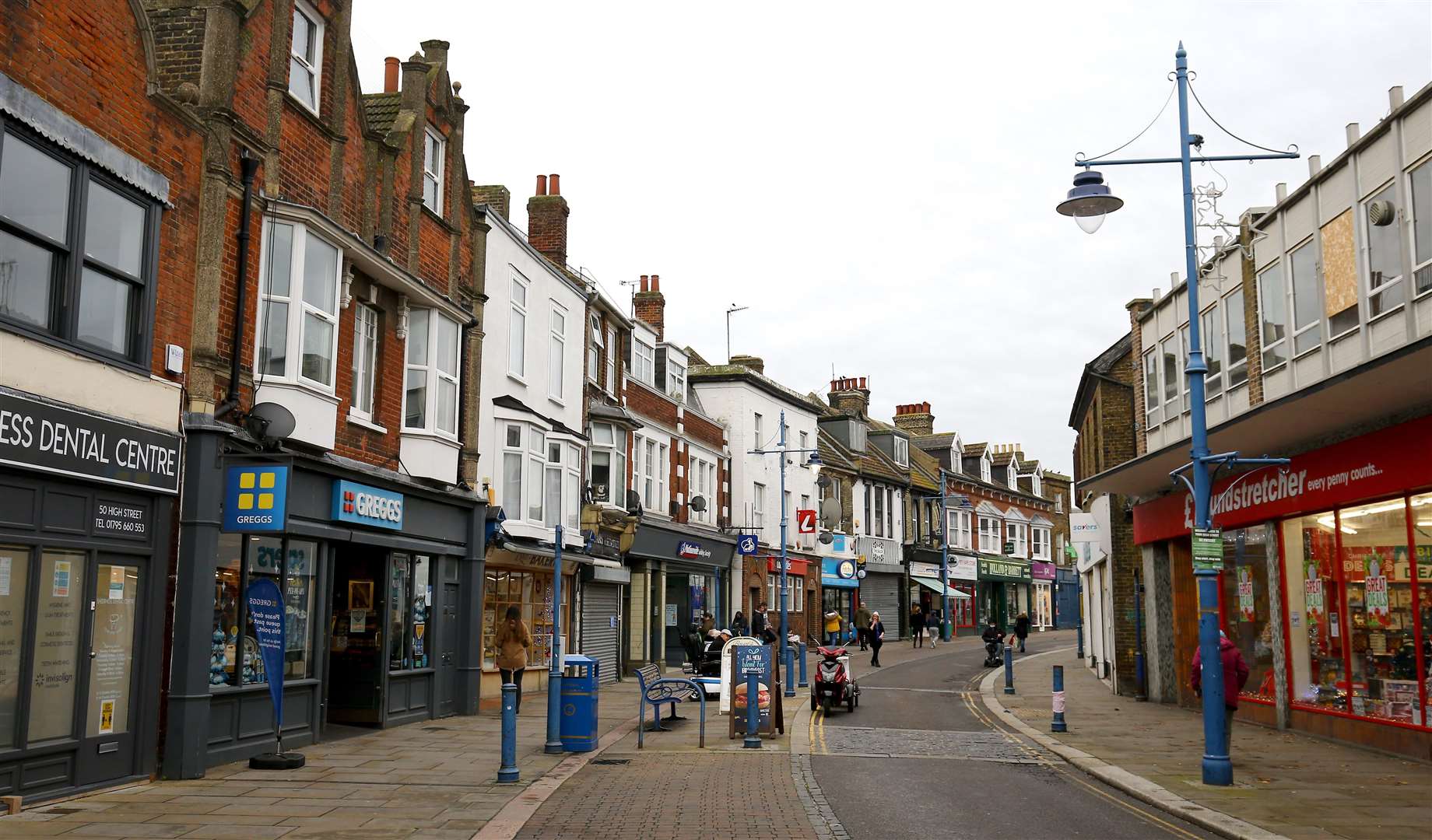 A view of Sheerness High Street in the borough of Swale in Kent (Gareth Fuller/PA)