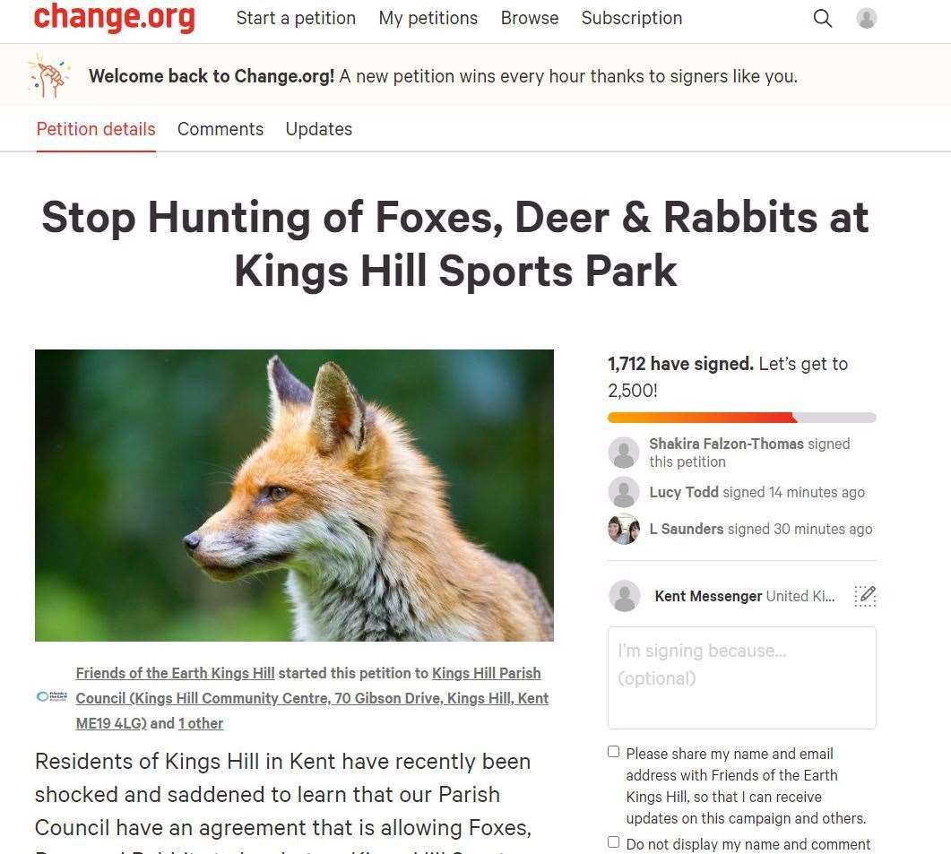 The petition was signed by more than 1,700 people
