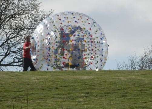 Get your adrenaline pumping in a zorb ball at Outdoor Pursuits