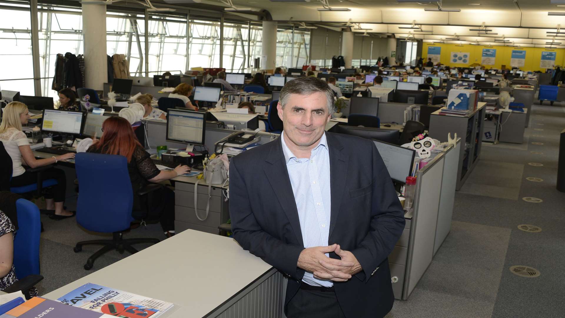 Saga chief executive Lance Batchelor at the company's Enbrook Park headquarters in Sandgate