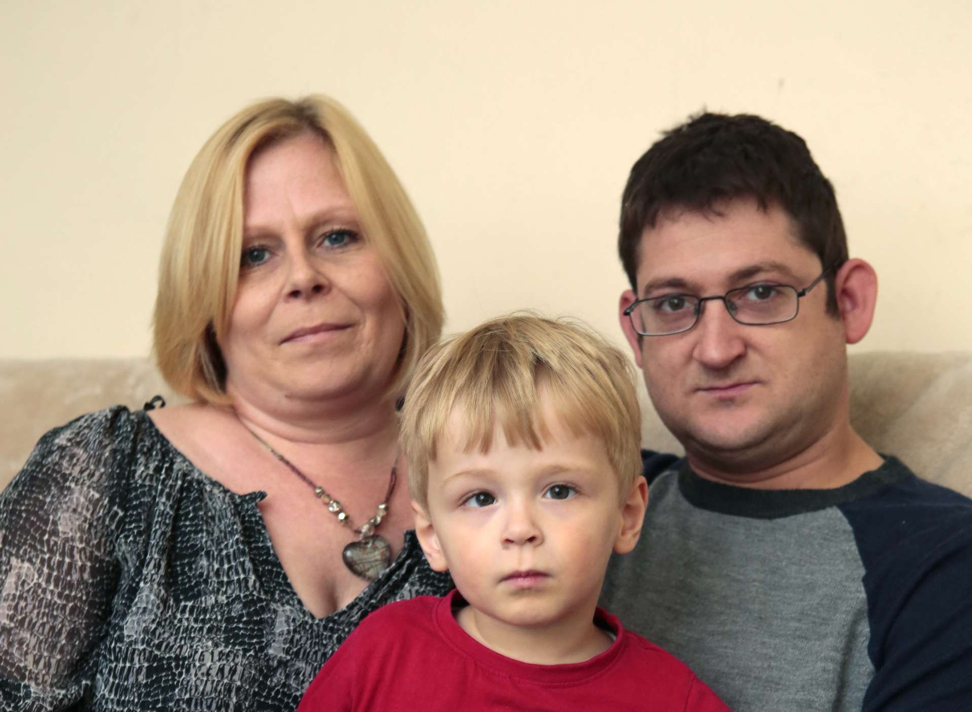 The couple have spoken out about their son's remarkable recovery. Picture: Martin Apps