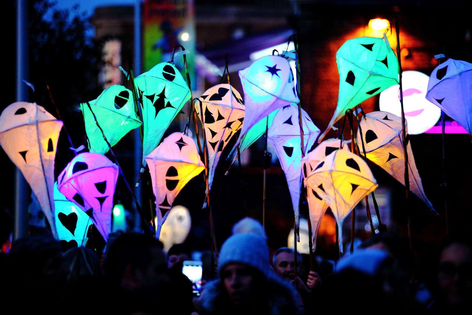 Christmas lights switch-on and lantern parade in Gravesend last year. Picture credit: Sarah Knight