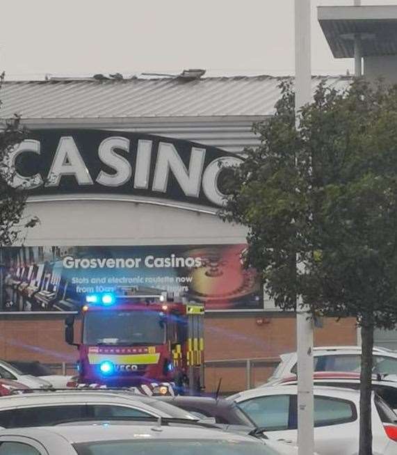 The fire service at Grosvenor Casino in Thanet Picture courtesy of Nathaniel Richards