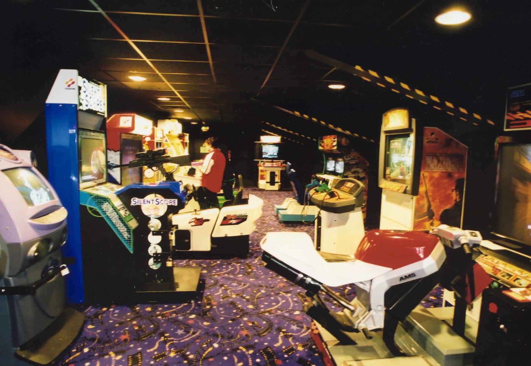 The cinema's arcade area