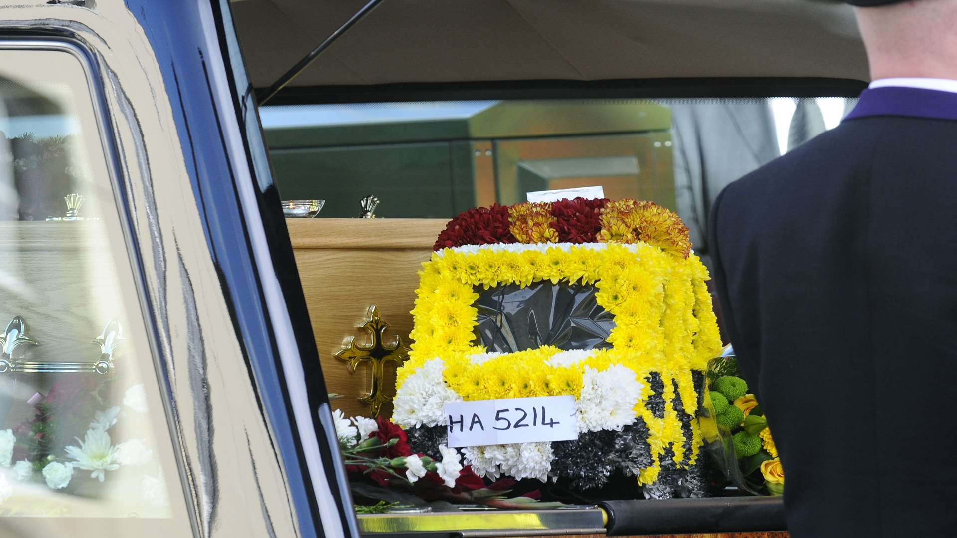 A special floral tribute was created for John Walmsley
