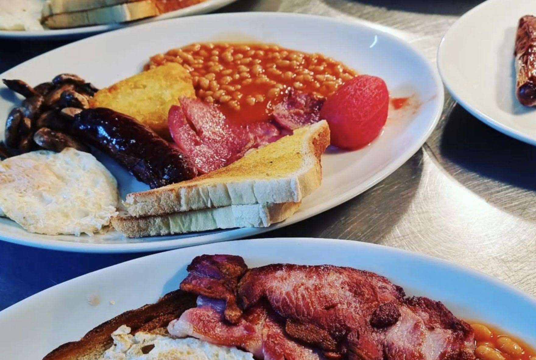 Full English Breakfast plated up at Eggs Eleven in Tunbridge Wells. Picture: Eggs Eleven