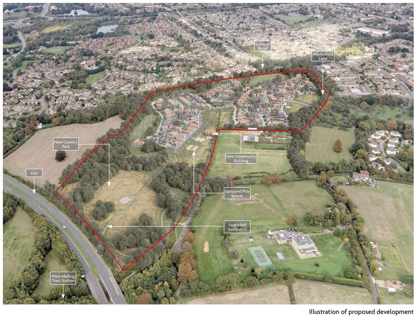 How the Leybourne development could look. Picture: Wates Developments