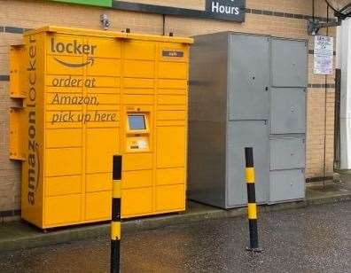 The homeless lockers would appear in public places like these ones