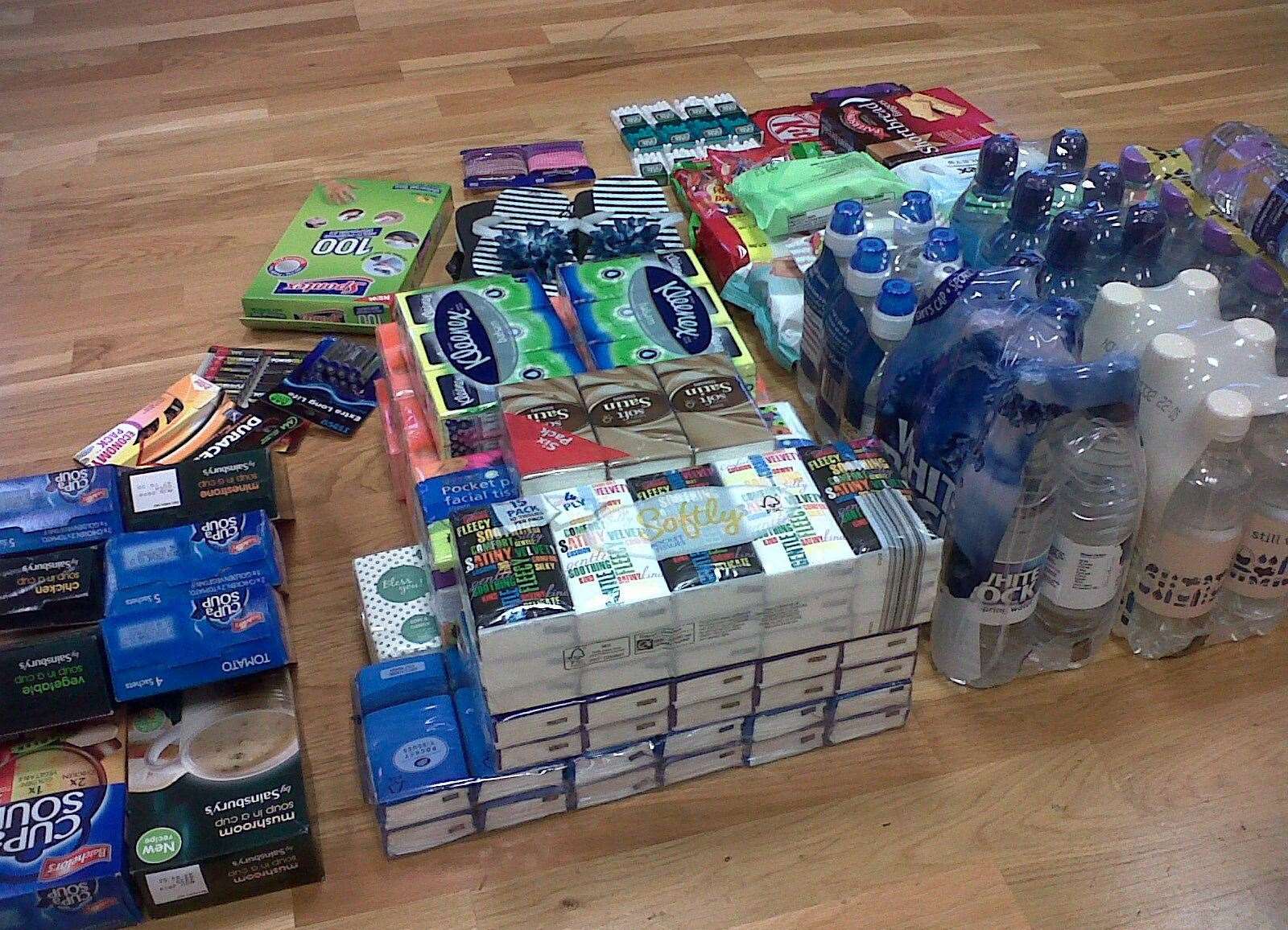 Some of the supplies given out by the pastors in Ramsgate. Picture: Community Pastors