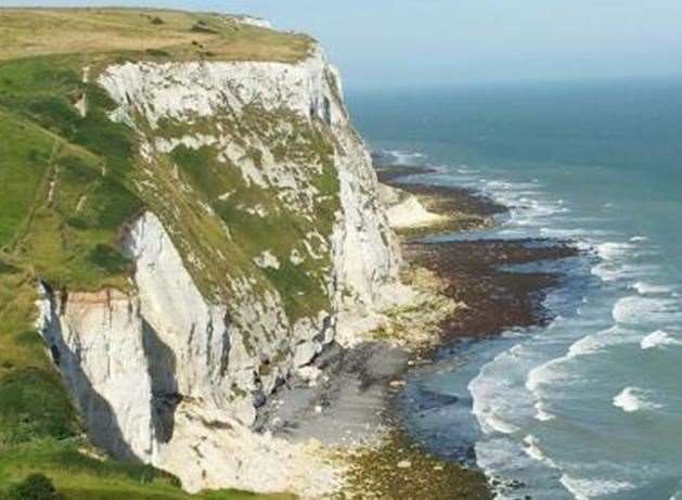 The White Cliffs are a great place to walk, but not too close to the edge