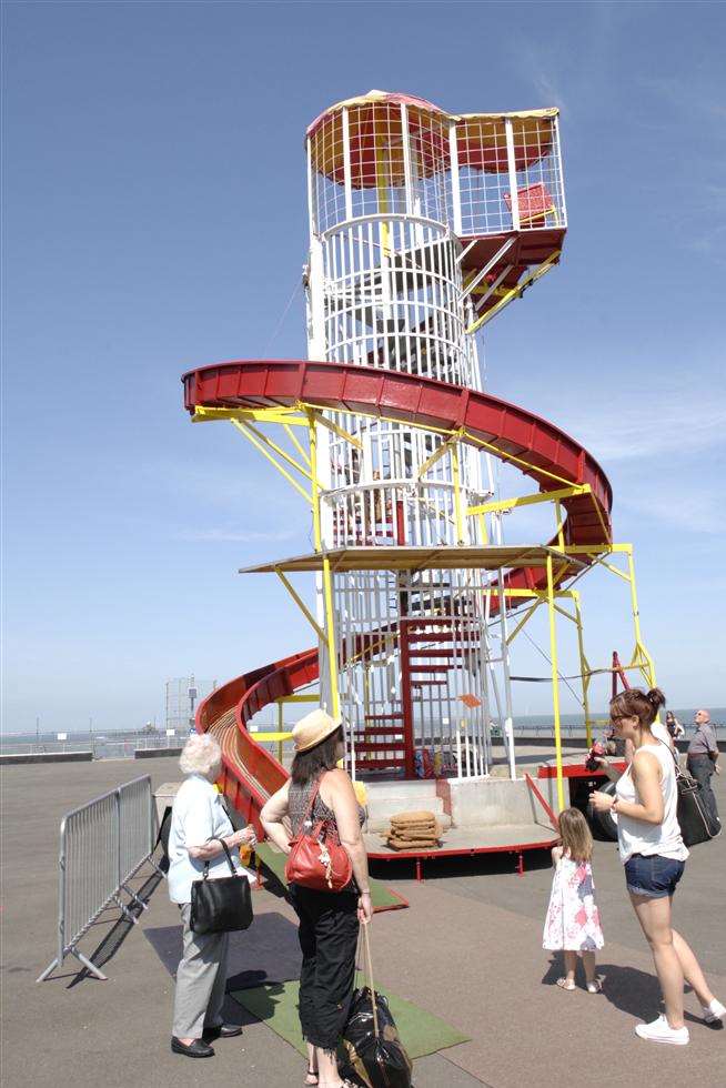 The trust hope to make the helter skelter a permanent feature of the pier