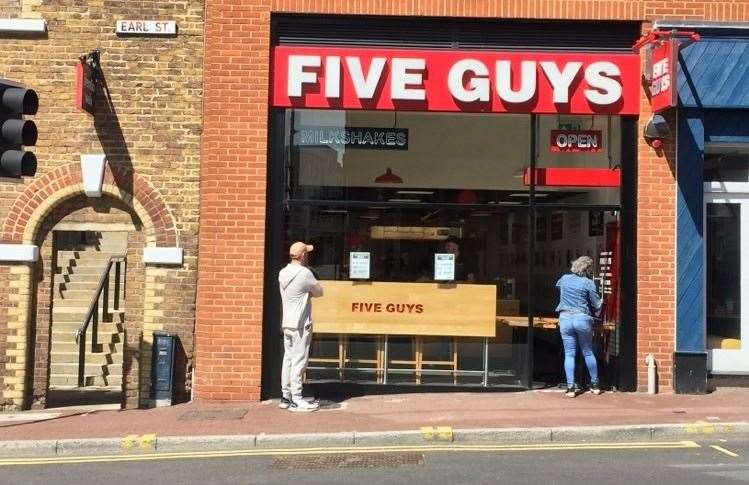 Five Guys in Maidstone has reopened